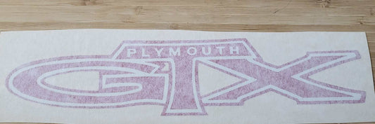 Plymouth 1971 GTX Deck Lid Decal NOS Restoration Excellent Condition Relic has been safely stored away with care for decades measures approximately 2.5 inch x 11.25