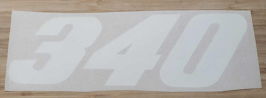 Plymouth 1972-73 Duster 340 LH White Quarter Panel Decal Restoration NOS Relic has been safely stored away with care for decades measures approximately 4 inch x 13 in