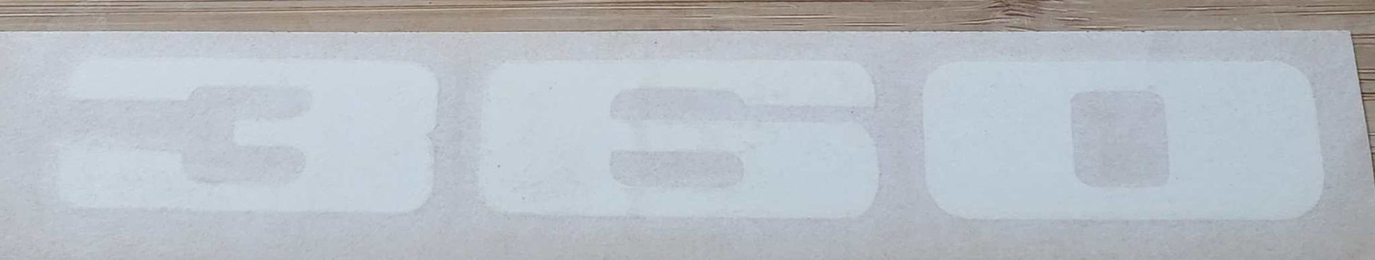 Plymouth 1973-74 Road Runner 360 White Hood Decal Restoration NOS EXC Relic has been stored safely away for decades and measures approximately 1.5 inches x 7.25 inch
