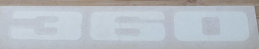 Plymouth 1973-74 Road Runner 360 White Hood Decal Restoration NOS EXC Relic has been stored safely away for decades and measures approximately 1.5 inches x 7.25 inch