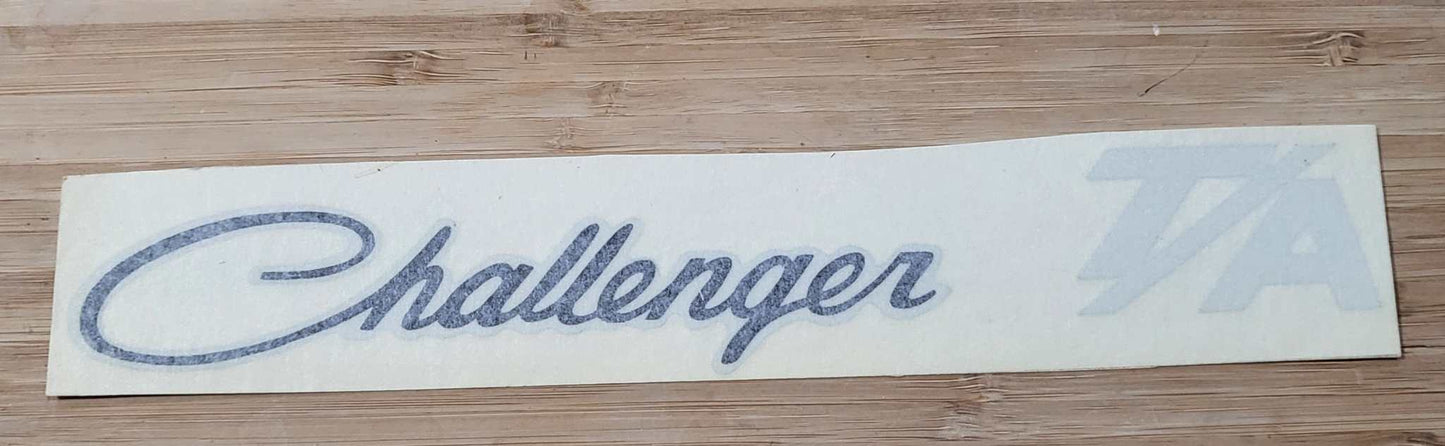 Dodge 1970 Challenger TA Deck Lid Decal Restoration NOS Condition EXC Relic has been stored safely away for decades and measures approximately 1.75 inches x 10.5 inches