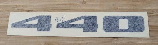 Plymouth 1973-74 Road Runner 440 Black Hood Decal Restoration NOS EXC Relic has been stored safely away for decades and measures approximately 1 inches x 7.25 inches
