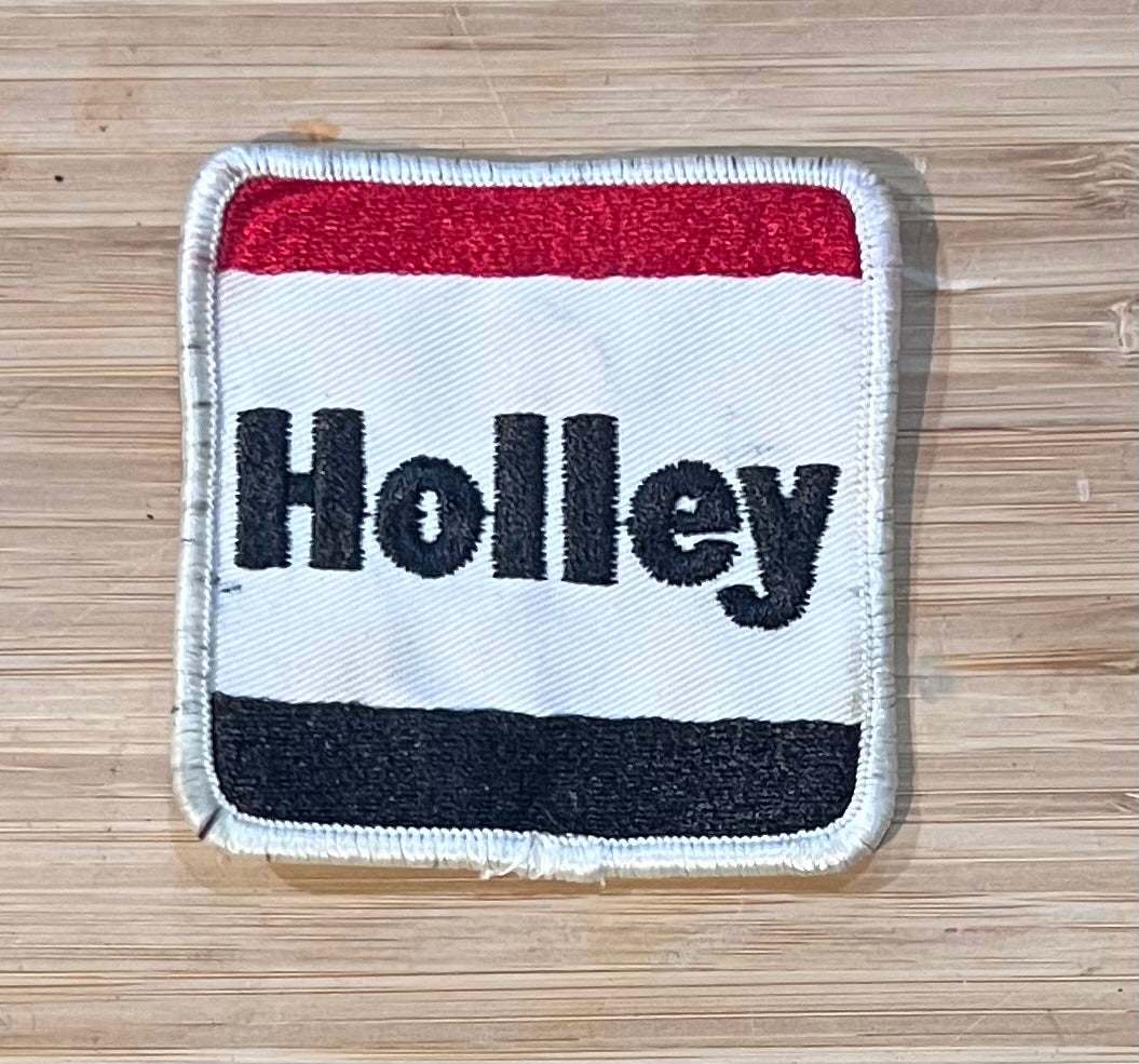 Holley Carburetors Vintage Auto Parts Patch New Old Stock Condition Relic has been store safely away for decades and measures approximately 2.75 inches square
