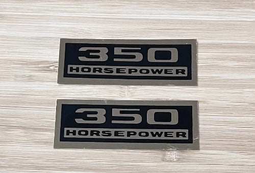 Pair 350 Horsepower Decals