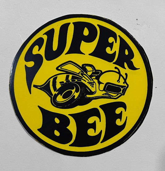 Dodge SUPER BEE Window Decal Mopar Restoration Muscle Car NOS EXC Relic has been safely stored away with care for decades measures approximately 4 inch circle