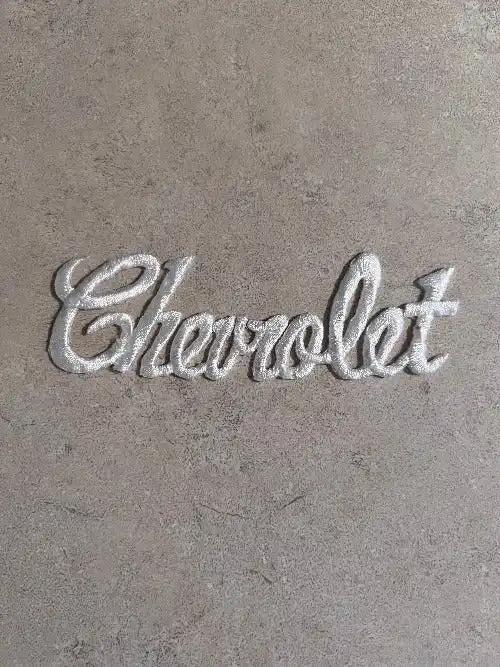 Chevrolet White Script Patch