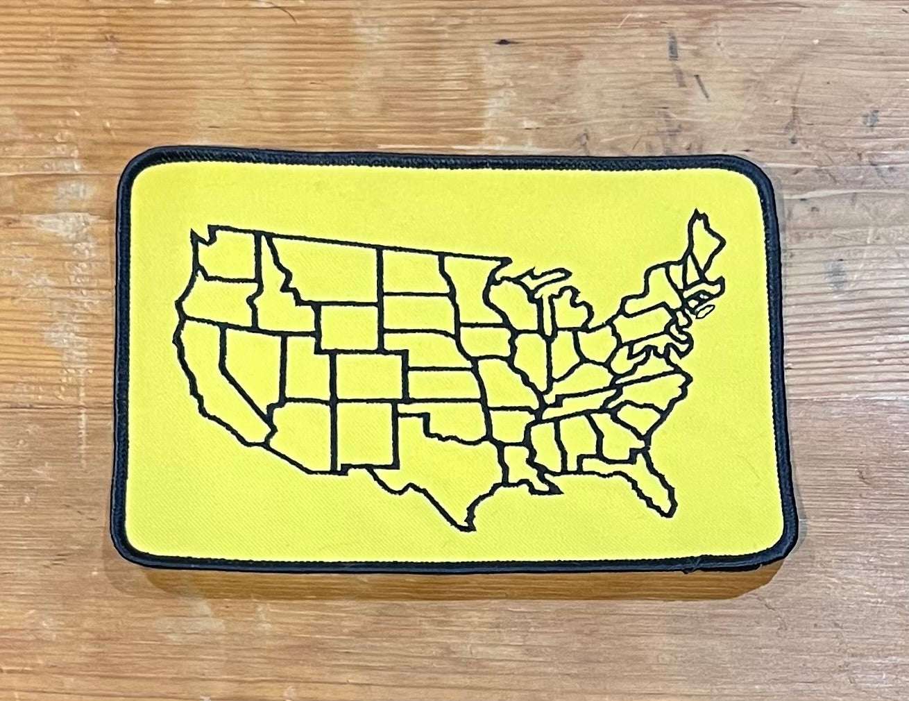 United States Continental 48 Travel Map Vintage Patch