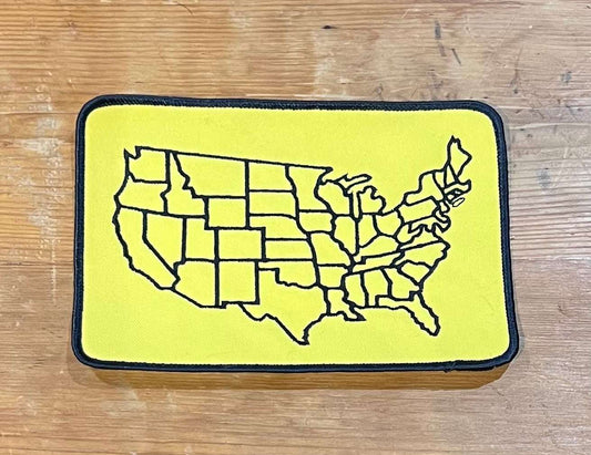 United States Continental 48 Travel Map Vintage Patch
