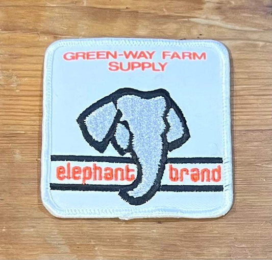 Elephant Brand Fertilizer Greenway Farm Supply Vintage Eclectic Patch