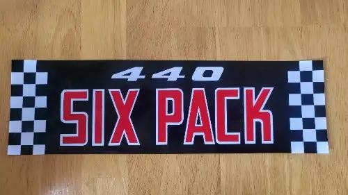 440 Six Pack decal