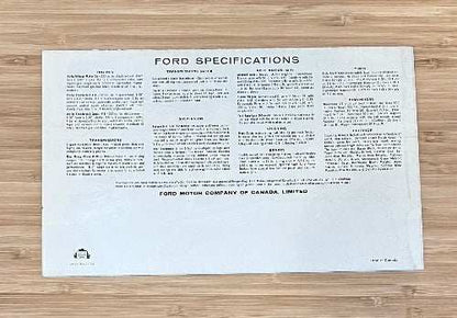 1960 Ford Falcon Thunderbird Brochure