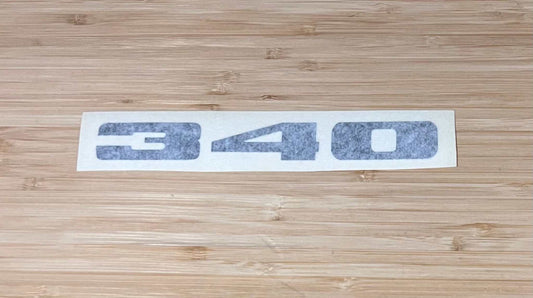 Plymouth 1971-72 GTX Road Runner 340 Fender Black Decal Restoration NOS Relic has been stored safely away for decades and measures approximately 1.5 inches x 8 inches