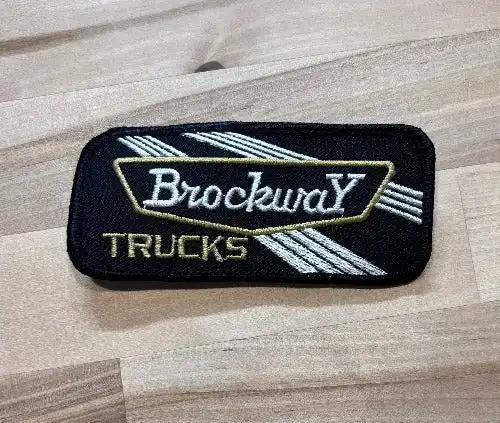 BROCKWAY TRUCKS Patch Logo Auto Nos MINT Classic Truckers Black Border Relic has been safely stored away for decades and measures approx 2 in x 4 inches