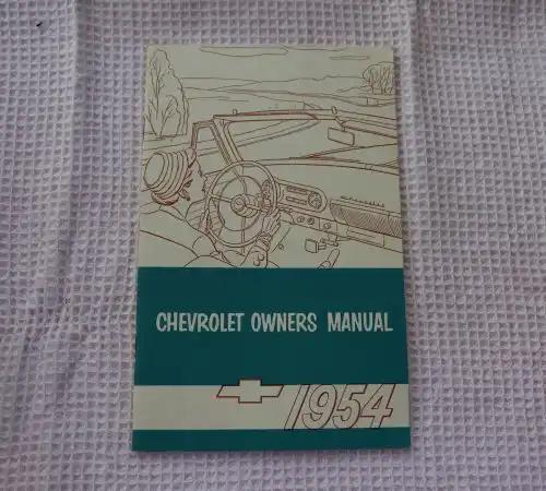 1954 CHEVROLET Owners Manual Mint Brochure Vintage NOS Classic