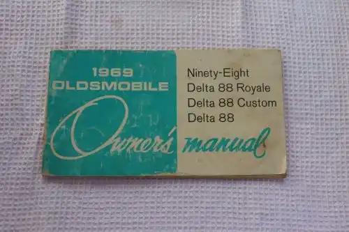 1969 OLDSMOBILE Owners Manual Ninety Eight Delta 88 Royale Custom NOS Item is worn some however in good condition for being a 1969 Oldsmobile Owner's Manual, covering the Ninety-Eight, Delta 88 Royale, Delta 88 Custom, Delta 88  Manual PG Relics