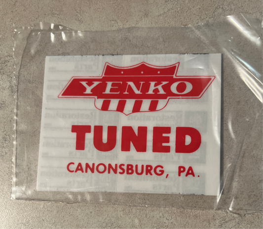 Yenko Tuned Canonsburg Pa Window Decal Chevy Chevelle Nova Camaro