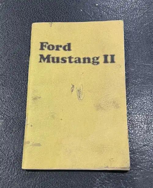 Ford Mustang II Owners Manual