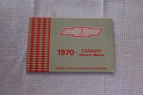 1970 CHEVROLET CAMARO Owners Manual Brochure MINT NoS Vintage Over 70 pages on the 1970 Chevrolet CAMARO Vintage Owners Manual with important operating, safety etc