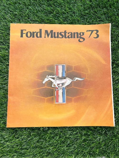 1973 FORD MUSTANG SALES BROCHURE ORIGINAL VINTAGE NOSFORD MUSTANG '73 ORIGINAL BROCHURE VINTAGE MINT NEW OLD STOCK. 17 PAGES FRONT TO BACK OF DETAILED A MUST OWNER