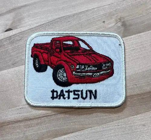 Datsun Pick Up Truck Vintage Glitter Patch
