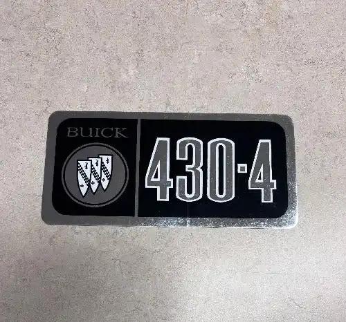 Buick 430 4 Barrel Decal