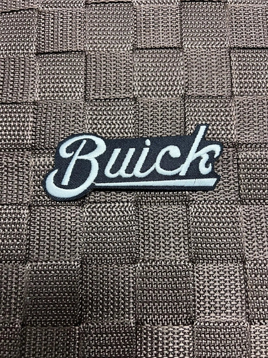 Buick Script Patch New Old Stock Great Item for Hat Shirt or Jacket. Relic has been stored away safely for decades and uniquely measures 1.5 in x 3 inches