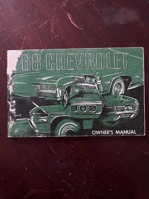 1968 Chevrolet Owners Guide Manual