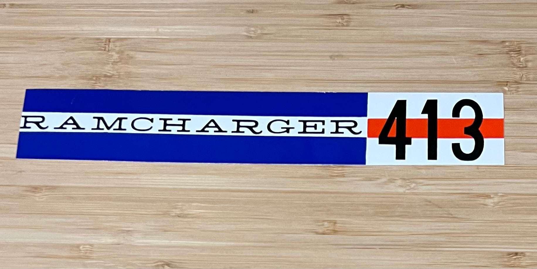 Dodge 1962 Ramcharger 413 Valve Cover Decal N.O.S. Restoration EXC Relic has been stored for decades and measures 1.75 inches in width by 9.75 in length
