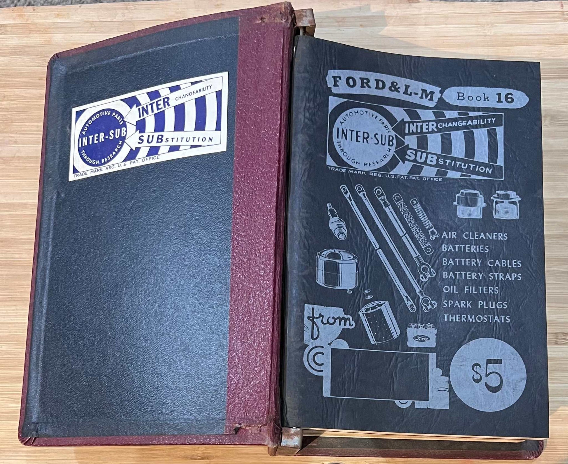 Inter Sub Ford and L M Original Hard Cover 10 Booklet Set Automotive Research Publication Inc Relic has been store safely away for decades and loaded with original
