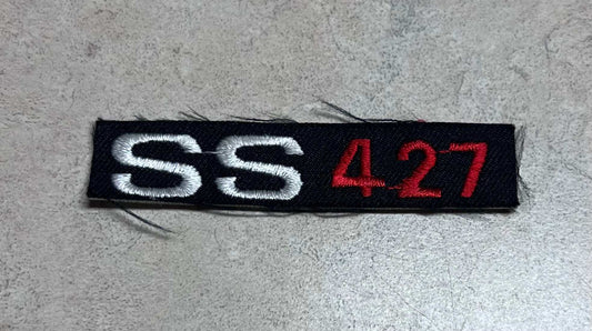 SS 427 Chevelle Impala Patch Auto New Old Stock Excellent Condition Relic has been safely stored away for decades and measures approximately .75 x 3 inches