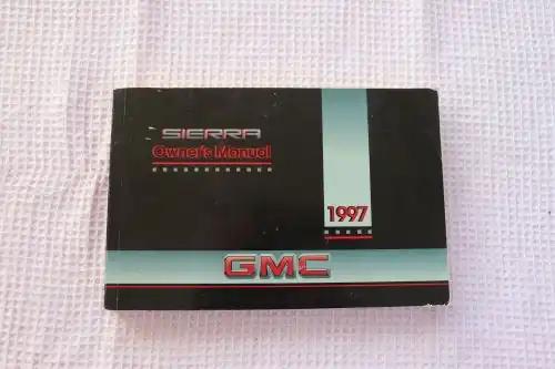 1997 GMC SIERRA Owners Manual Brochure Vintage MINT NOS 1997 GMC Sierra Owners Manual, 9 Chapters, Detailed information and specifications.Great NOS condition, ready for your GMC. Manual PG Relics