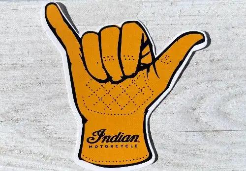 Indian Motorcycle Hang Loose Glove Decal