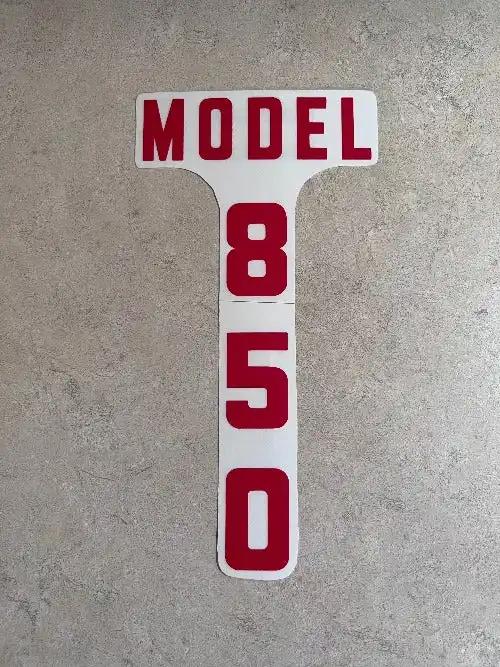 Ford Tractor Model 850 Hood Decal Pair