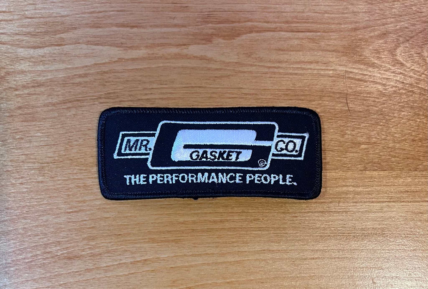Mr Gasket The Performance People Vintage Patch Holley Parts EXC NOS Condition Relic has been safely stored away for decades and measures approx 2 x 4 in sponsorship