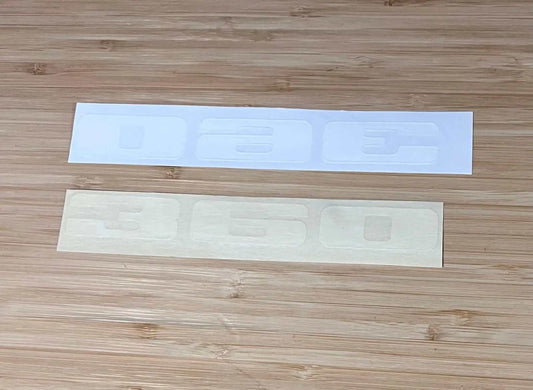 Plymouth 1971-72 GTX Road Runner 360 Fender White Decal Restoration NOS Relic has been stored safely away for decades and measures approximately 1.5 inches x 8 inches