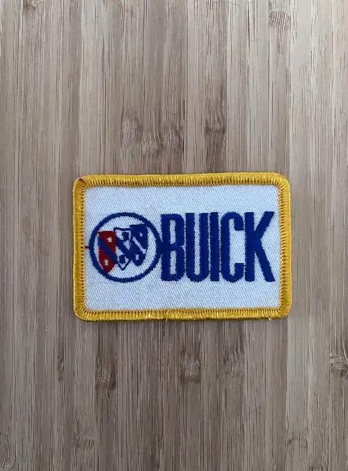 Buick Tri Shield Logo Vintage Patch Traditional Look With Block Lettering NOS Relic has been stored away safely for decades and uniquely measures 1.5 in x 3 inches
