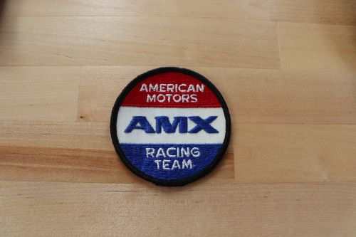 AMERICAN MOTORS AMX RACING TEAM Patch Auto NOS VINTAGE EXC AMC RARE measuring 3 in circle. A great piece to add to your vintage collection Never sewn or displayed