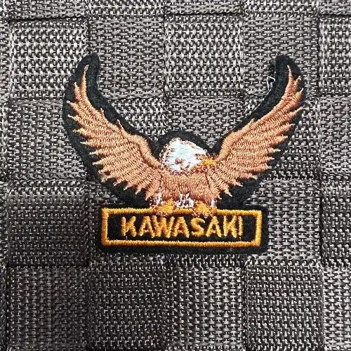 Kawasaki Motorcycle Bald Eagle Wings Vintage Patch