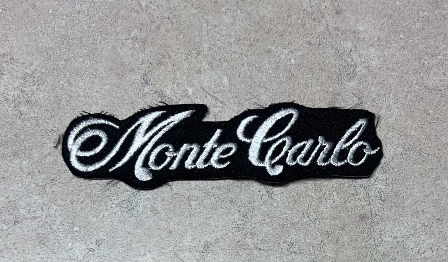 Monte Carlo Script Lettering Patch Excellent Vintage Condition Classic NOS Relic has been safely stored away with care for decades and measures approximately 1.25