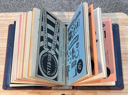 Inter Sub Ford and L M Original Hard Cover 10 Booklet Set Automotive Research Publication Inc Relic has been store safely away for decades and loaded with original