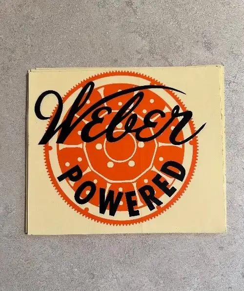 Weber Powered Carburetors Logo Parts Original Decal