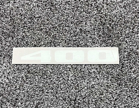 Plymouth 1971-72 GTX Road Runner 400 Fender White Decal Restoration NOS Relic has been stored safely away for decades and measures approximately 1.5 inches x 8 inches
