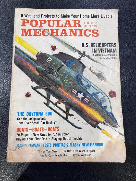 February 1967 Original Popular Mechanics Vintage New Old Stock Brochure Relic has been safely stored away for decades and is in good NOS Condition