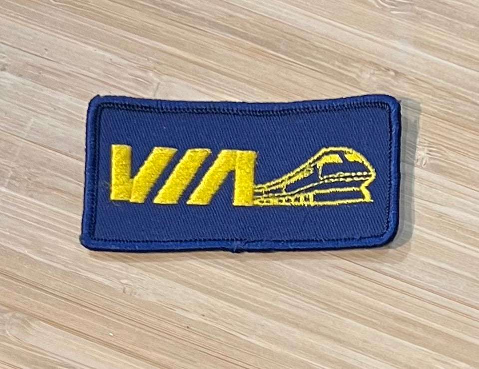 Via Train Rail Vintage Patch New Old Stock Eclectic Excellent Condition Relic has been store safely away for decades and measures approximately 1.5 inches x 3.25 inch