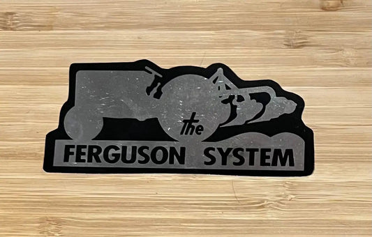 The FERGUSON System Massey MF decal is measuring approximately 2 x 4 inches. Stored away with care and ready for your collection.  Great Farm memorabilia.