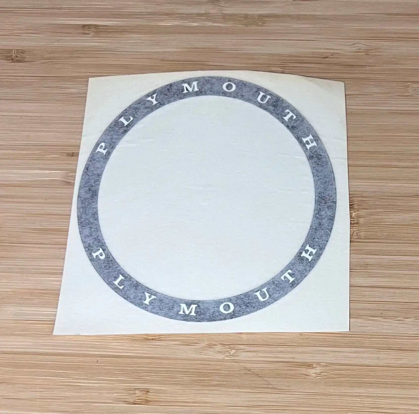 Plymouth 1971 Road Runner Header Panel Circle Decal NOS Restoration relic has been stored away safely for decades and approximately measures 5 inch circle