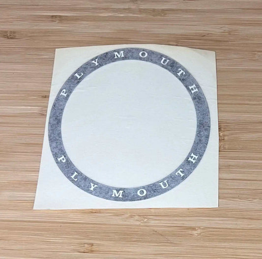 Plymouth 1971 Road Runner Header Panel Circle Decal NOS Restoration relic has been stored away safely for decades and approximately measures 5 inch circle
