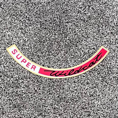 Buick 1964-66 Super Wildcat Air Cleaner Decal New Old Stock EX Condition Relic has been safely stored away for decades and measures approximately 1 inch x 9.75 inches