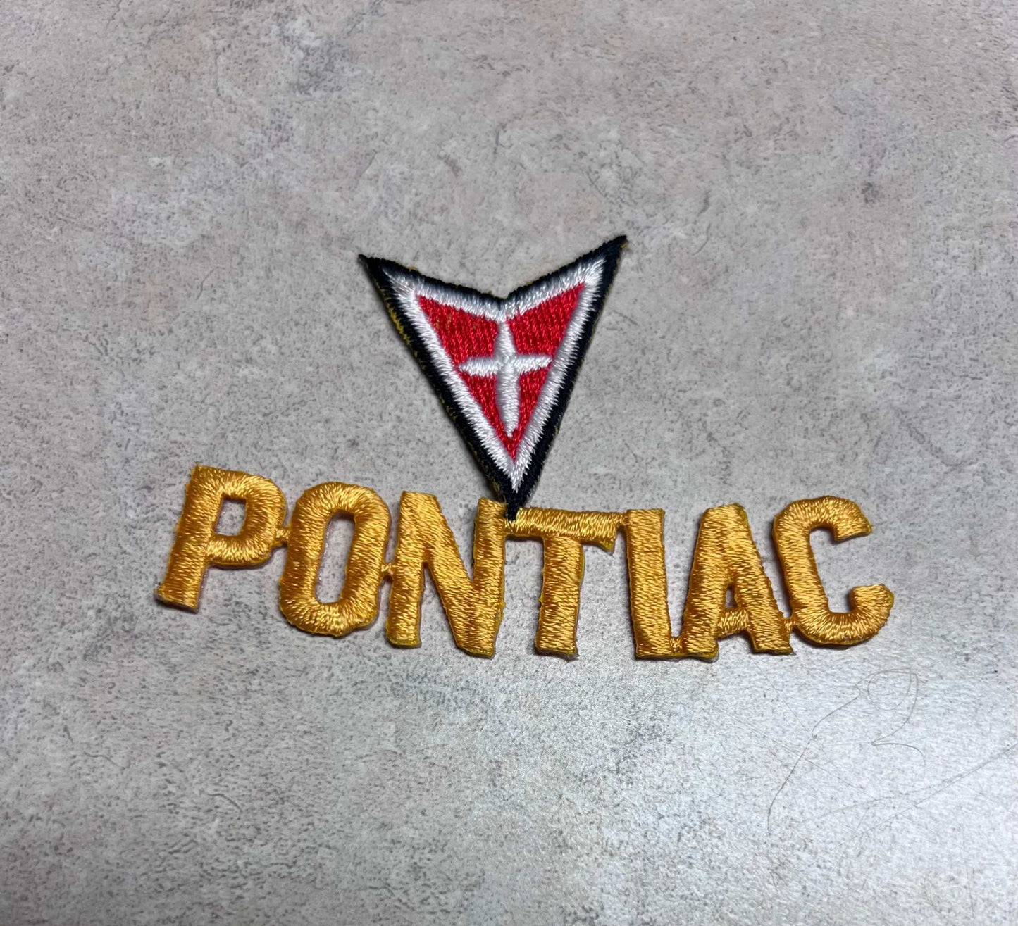 Pontiac Arrowhead Laser Patch EXC Condition Vintage New Old Stock Auto Relic has been safely stored away for decades and measures approx 2.5 inches by 4 inches