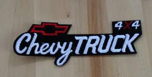 CHEVY BOWTIE TRUCK 4X4 Patch Chevrolet Script and Block Lettering Auto. This NOS relic patch has been stored for decades and it is measuring 2 in width x 5.5 inch